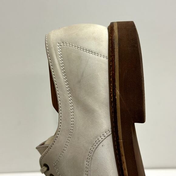 VERY GOOD Armani Jeans White Dirty Bucks Nubuck Derby Made in USA Men’s 9 D